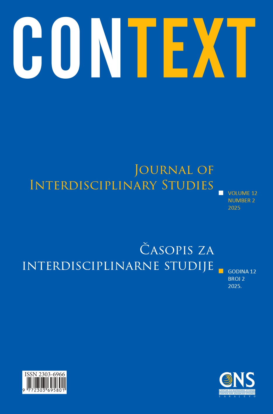 					View Vol. 12 No. 2 (2025): Context: Journal of Interdisciplinary Studies
				